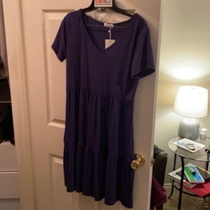 Navy/purple Dress